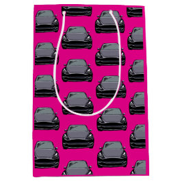 Donkergrijs Elektrisch voertuig SUV Auto Roze Medium Cadeauzakje