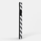Donkergrijs en koraal Chevron - aangepast monogram Case-Mate iPhone Case (Achterkant/rechts)