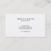 Donkergrijs en Metallic Faux Gold Visitekaartje (Achterkant)