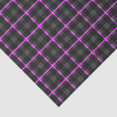 Donkergrijs en roze tartan tissuepapier (Detail)