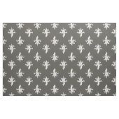 Donkergrijs en wit flesje De Lis Pattern Stof (Fat Quarter)