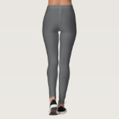 Donkergrijs en wit gym leggings (Achterkant)