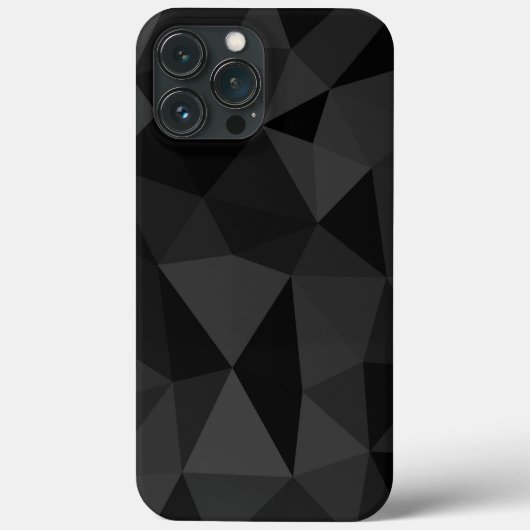 Donkergrijs en zwart geometrisch maaspatroon Case-Mate iPhone case (Achterkant)