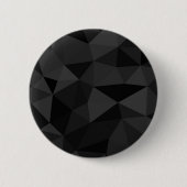 Donkergrijs en zwart geometrisch maaspatroon ronde button 5,7 cm (Voorkant)