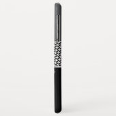 Donkergrijs geometrisch metallisch ontwerp Case-Mate iPhone case (Achterkant/links)