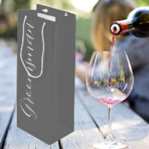 Donkergrijs gestileerd script bruiloft Groomsman