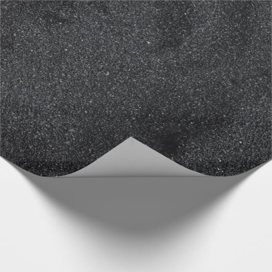 Donkergrijs glitter cadeaupapier (Hoek)