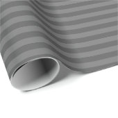 Donkergrijs & Grijze Strepen Cadeaupapier (Rol Hoek)