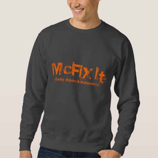 Donkergrijs Kreeg Neck Sweatshirt (Voorkant)