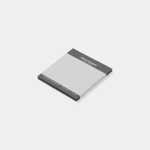 Donkergrijs  leder van de Faux Post-it® Notes