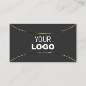 Donkergrijs met Gold Decor en Logo Professional Visitekaartje (Voorkant)