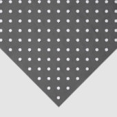 Donkergrijs Met Witte Stippen Tissuepapier (Detail)