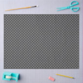 Donkergrijs Met Witte Stippen Tissuepapier (Craft)