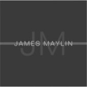 Donkergrijs monogram, naam en geometrische streep sticker (Voorkant)