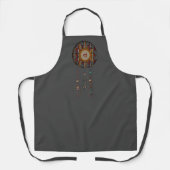 Donkergrijs Monogrammed Apron met Dreamweaver Schort (Voorkant)