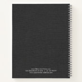 Donkergrijs neplinnen notitieboek (Achterkant)
