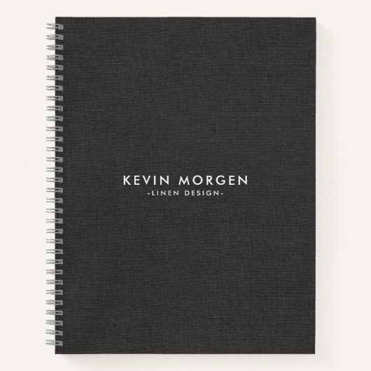 Donkergrijs neplinnen notitieboek (Voorkant)
