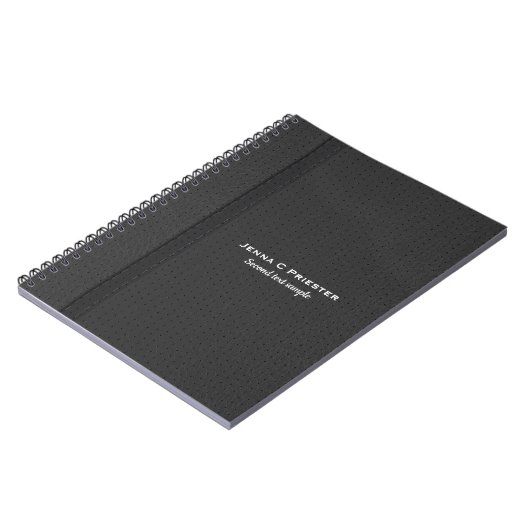 Donkergrijs Notitieboek van kunstleder (Linkerzijde)