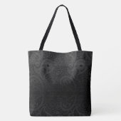 Donkergrijs Paisley Tote Bag (Achterkant)