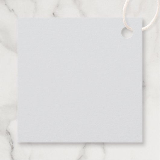 Donkergrijs Retro Moderne Monogrammed Naam Bedankjes Labels (Achterkant)