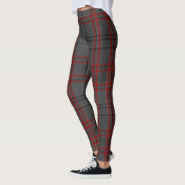 Donkergrijs Rood Giant Tartan Pset Leggings