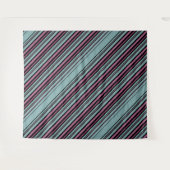 Donkergrijs roze gestreepte patroon wandkleed (Voorkant (horizontaal))