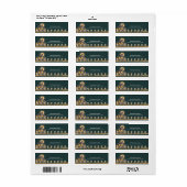 Donkergrijs Rustisch Boerderij Geaccepteerd terugk Etiket (Full Sheet)