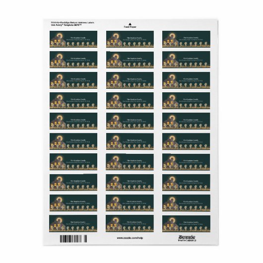 Donkergrijs Rustisch Boerderij Geaccepteerd terugk Etiket (Full Sheet)