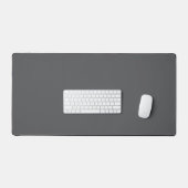 Donkergrijs Solid Color Desk Mat (Keyboard & Muis)
