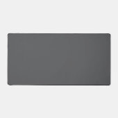 Donkergrijs Solid Color Desk Mat (Voorkant)