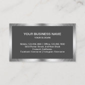 Donkergrijs staal Home Toestellen Reparatie Visitekaartje (Achterkant)