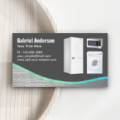 Donkergrijs staal Home Toestellen Reparatie Visitekaartje