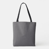 Donkergrijs  tote bag (Achterkant)