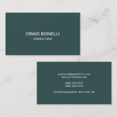 Donkergrijs uniek geweldig Visitekaartje (Voorkant / Achterkant)