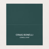 Donkergrijs uniek geweldig Visitekaartje (Buitenkant ongevouwen)