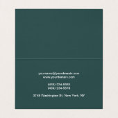 Donkergrijs uniek geweldig Visitekaartje (Binnenkant ongevouwen)