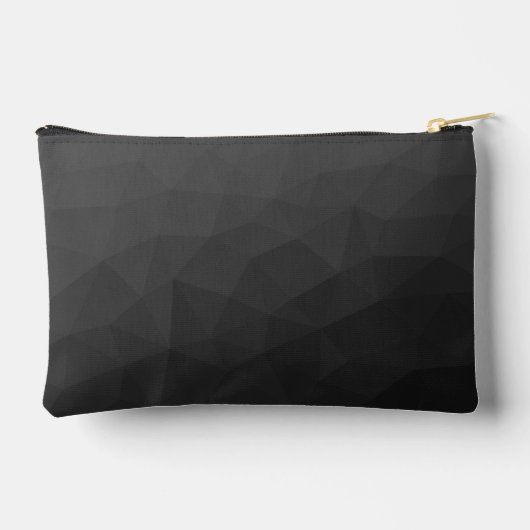 Donkergrijs verloop geometrisch maaspatroon etui (Achterkant)