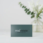 Donkergrijs Visitekaartje van de Real Estate Agent (Staand voorkant)
