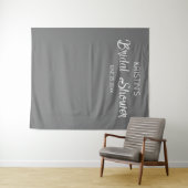 Donkergrijs Vrijgezellenfeest foto achtergrond Wandkleed (In Situ (horizontaal))