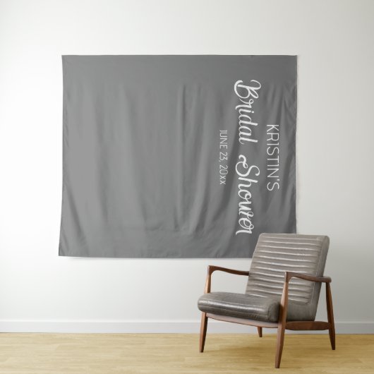 Donkergrijs Vrijgezellenfeest foto achtergrond Wandkleed (In Situ (horizontaal))