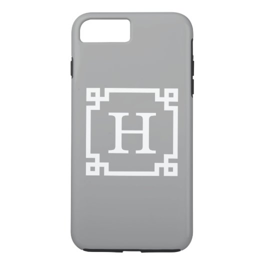 Donkergrijs Wholesalg Lijst 2 Initiaal monogram Case-Mate iPhone Case (Achterkant)