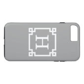 Donkergrijs Wholesalg Lijst 2 Initiaal monogram Case-Mate iPhone Case (Achterkant (Horizontaal))