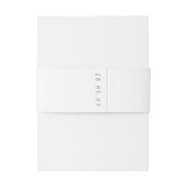 Donkergrijs Wit Elegante Kalligrafie Formele Bruil Uitnodigingen Wikkel (Achterkant Voorbeeld)