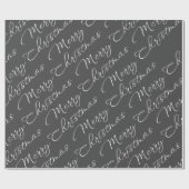 Donkergrijs zoete kerstinpakken papier (Vlak)