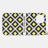 Donkergrijs, zwart, geel Ikat Diamonds, afkomstig  Case-Mate iPhone Case (Achterkant (horizontaal))