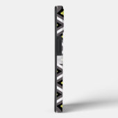 Donkergrijs, zwart, geel Ikat Diamonds, afkomstig  Case-Mate iPhone Case (Achterkant / Rechts)