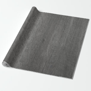 Donkergrijze Antiek houten korrel in het land Cadeaupapier