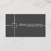 Donkergrijze architectuur visitekaartje (Voorkant)
