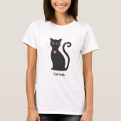Donkergrijze Cat Lady T-shirt (Voorkant)