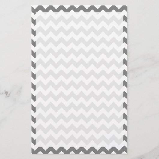 Donkergrijze Chevron; zigzag Briefpapier (Voorkant)